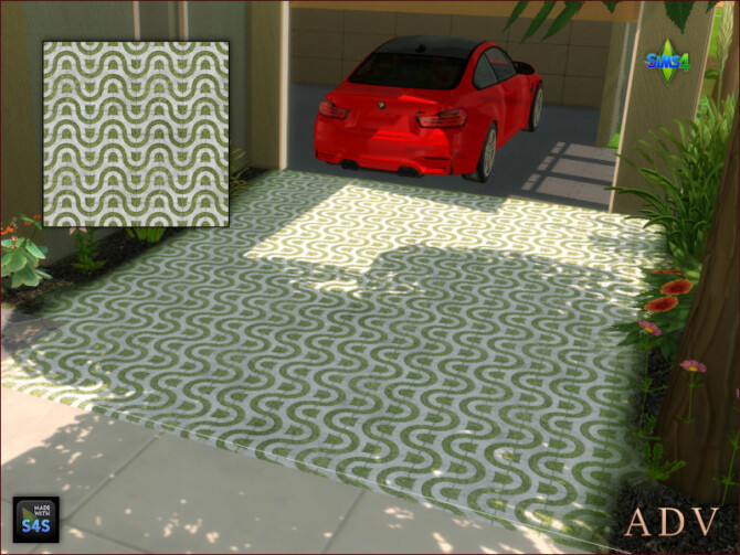 Sims 4 Terrain paints grass pavers at Arte Della Vita