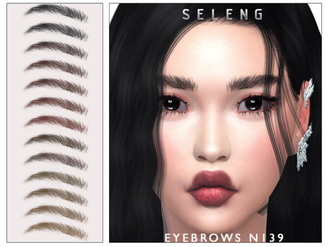 Sims 4 Eyebrows N139 by Seleng at TSR