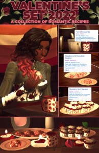 Valentine’s Day Pack – 3 New Custom Recipes by RobinKLocksley at Mod The Sims 4