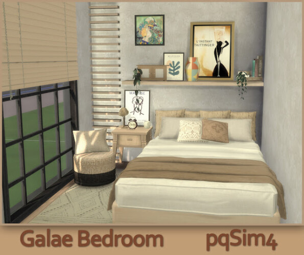 Galae Bedroom at pqSims4 » Sims 4 Updates