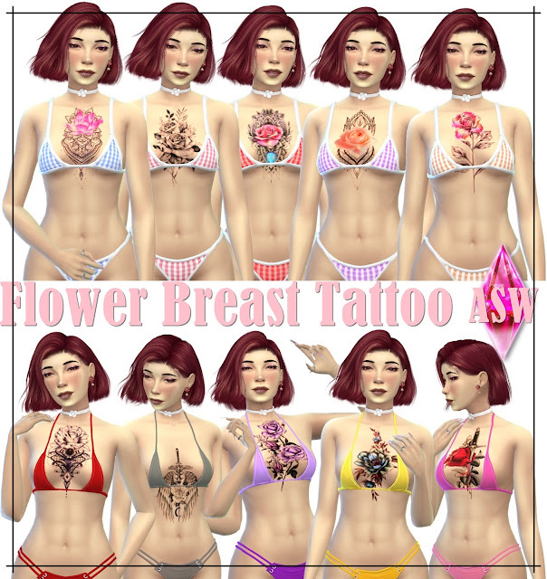 Sims 4 Flower Beast Tattoos at Annett’s Sims 4 Welt