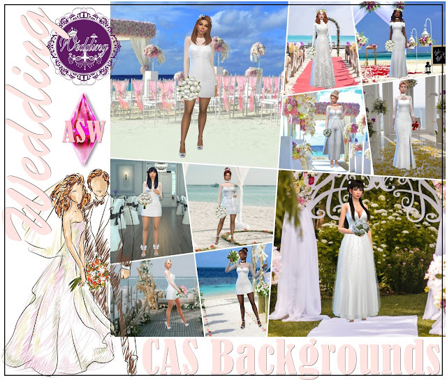 Sims 4 CAS Backgrounds * Wedding 2022 at Annett’s Sims 4 Welt