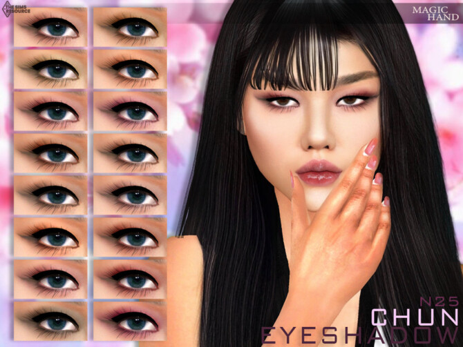 Sims 4 Chun Eyeshadow N25 by MagicHand at TSR