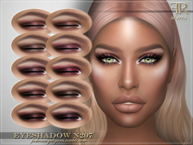 Sims 4 Eyeshadow N207 by FashionRoyaltySims at TSR