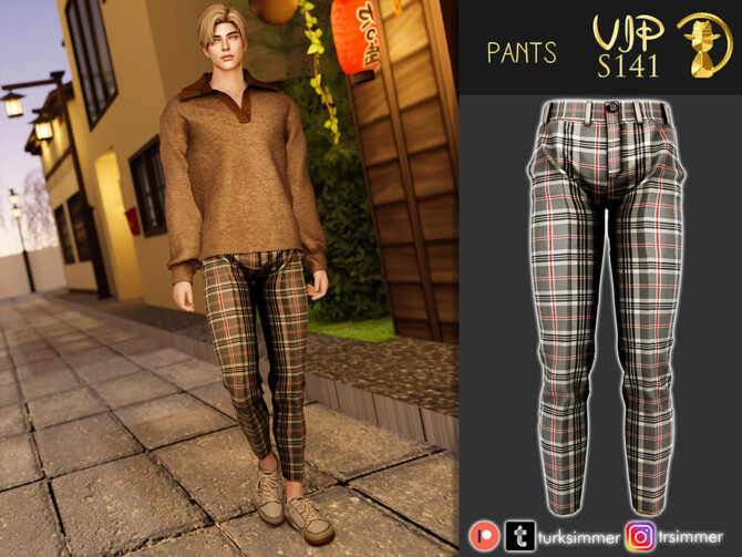 Sims 4 Pants S141 by turksimmer at TSR