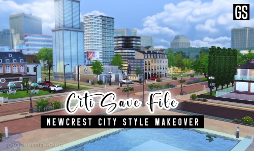 Sims 4 CITI NEWCREST at Gorgeous Sims