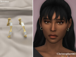 Teyana Earrings by christopher067 at TSR