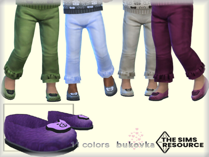 Sims 4 Shoes Bear by bukovka at TSR