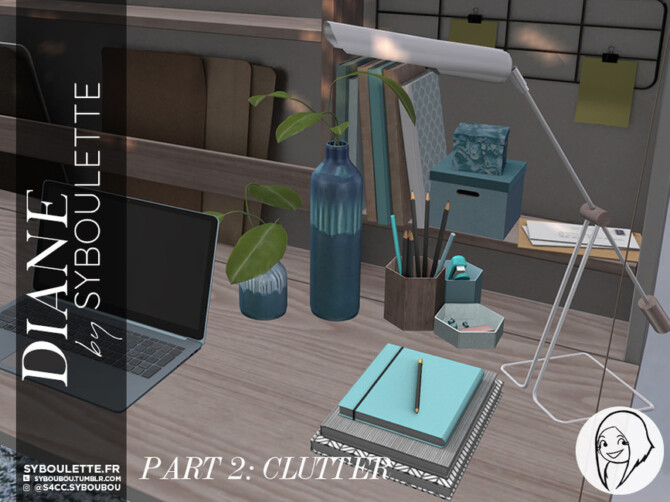 Sims 4 Diane set   Part 2: Clutter by Syboubou at TSR