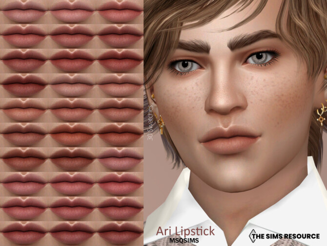 Sims 4 Ari Lipstick by MSQSIMS at TSR