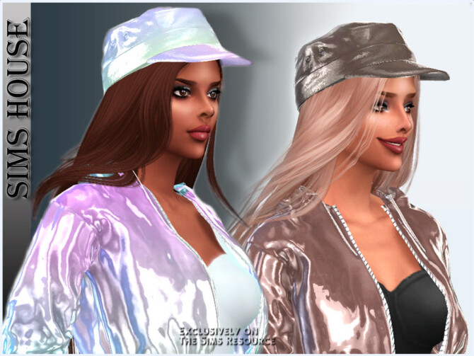 Sims 4 Holographic womens cap by Sims House at TSR