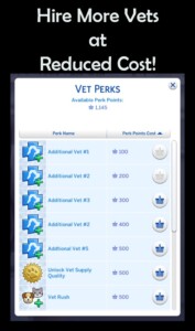 Hire More Vets at Reduced Cost by Simmiller at Mod The Sims 4