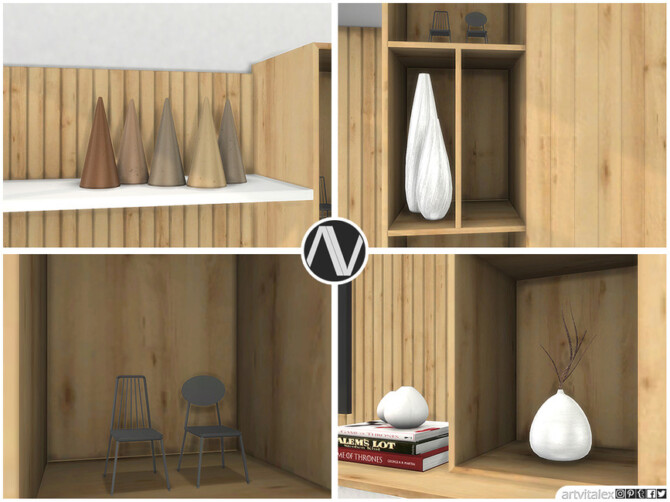 Sims 4 Iona Living Room TV Units by ArtVitalex at TSR
