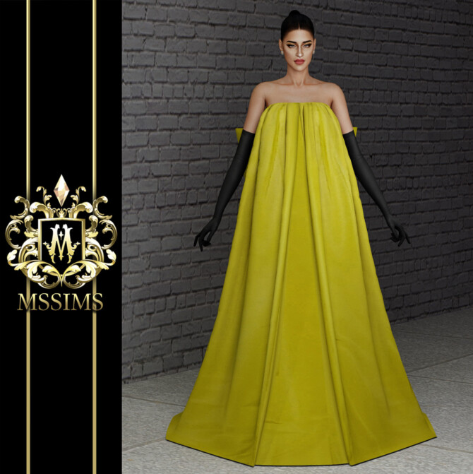 Sims 4 AKIIMA GOWN at MSSIMS