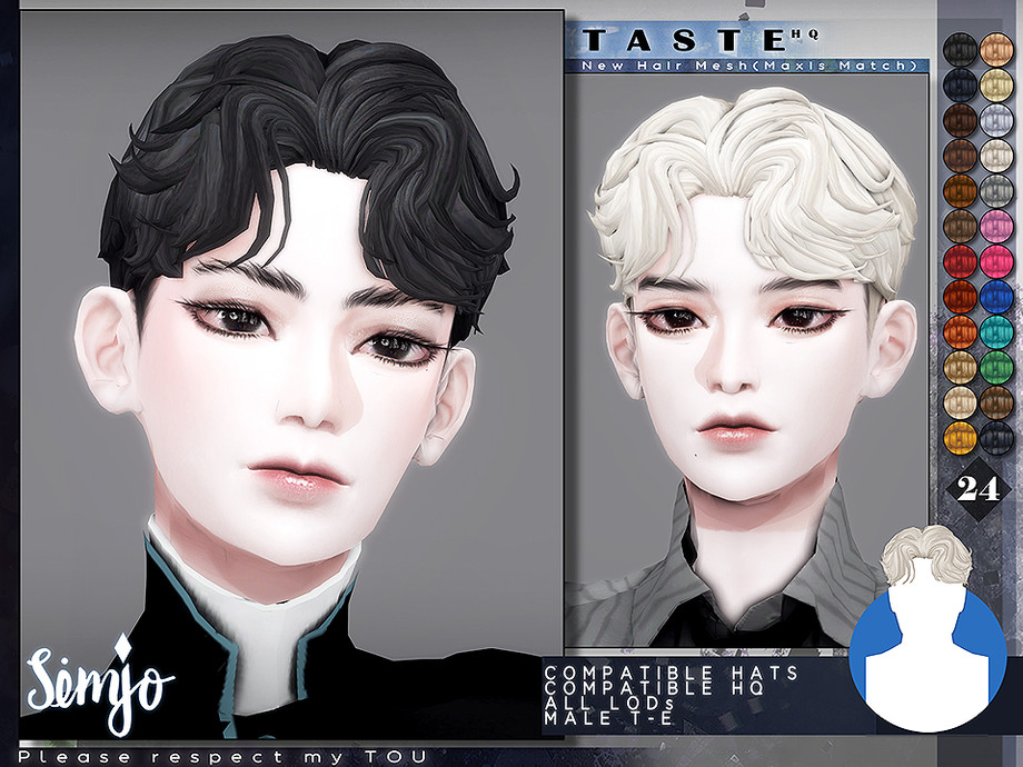 Male Hair Taste By Kimsimjo At Tsr » Sims 4 Updates