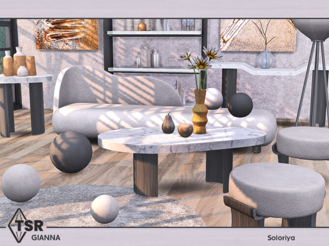 Sims 4 Gianna Living Room by soloriya at TSR