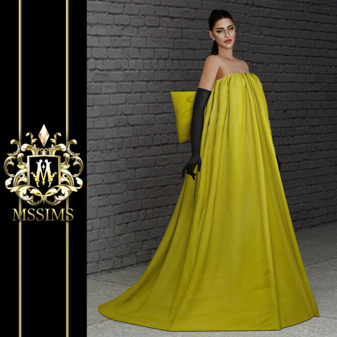 Sims 4 AKIIMA GOWN at MSSIMS