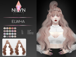 ELWHA HAIR by Nilyn at TSR