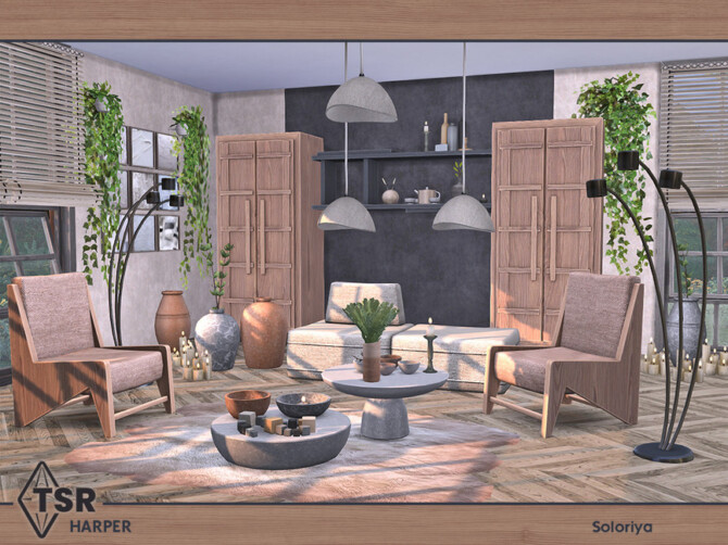 Sims 4 Harper Living Room at TSR