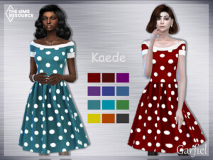 “Kaede” Polka-dot dress by Garfiel at TSR