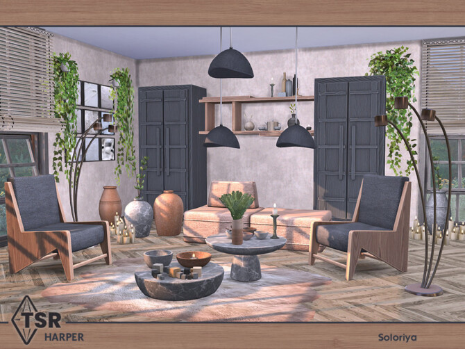 Sims 4 Harper Living Room at TSR