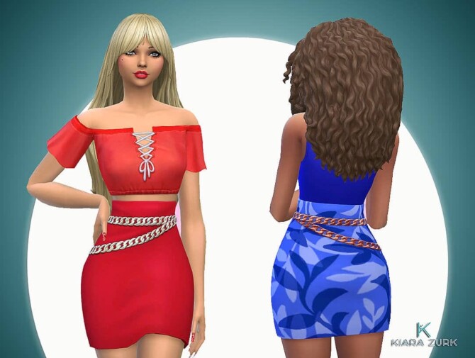 Sims 4 Chain Skirt at My Stuff Origin