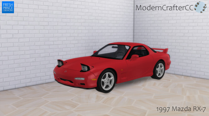 Sims 4 1997 Mazda RX 7 at Modern Crafter CC