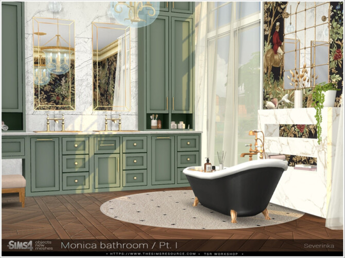 Sims 4 Monica Bathroom Pt.I furniture by Severinka  at TSR