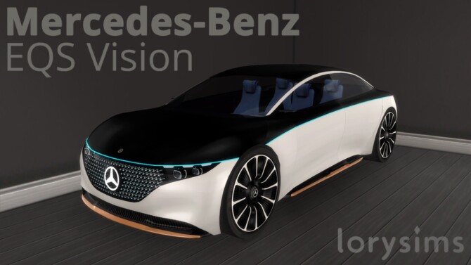 Sims 4 2019 Mercedes Benz Vision EQS at LorySims