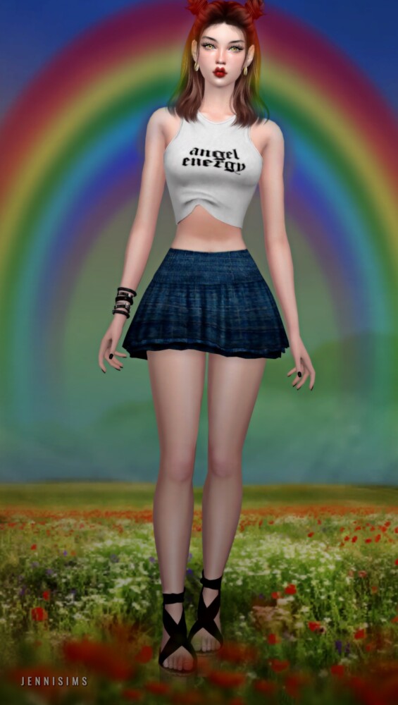 Sims 4 Skirt Tutu at Jenni Sims