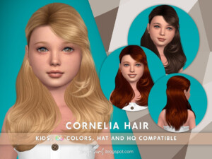 Cornelia Hair KIDS by SonyaSimsCC at TSR