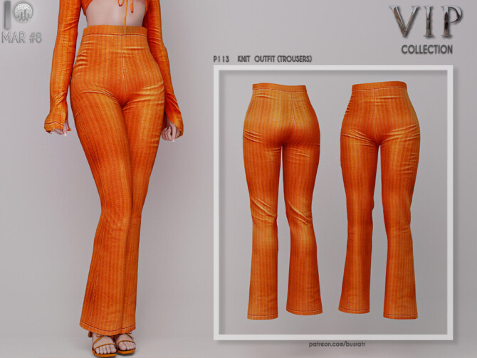 Sims 4 KNIT OUTFIT (TROUSERS) P113 by busra tr at TSR