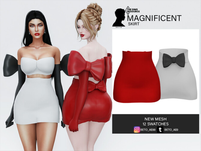 Sims 4 Magnificent (Skirt) by Beto ae0 at TSR