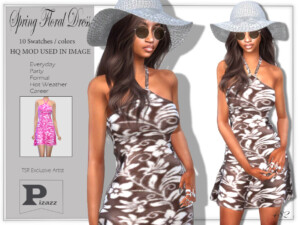 Spring Floral Dress by pizazz at TSR