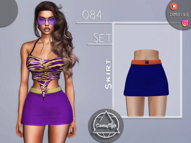 Sims 4 SET 084   Skirt by Camuflaje at TSR