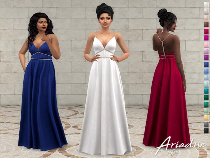 Sims 4 Ariadne Dress by Sifix at TSR
